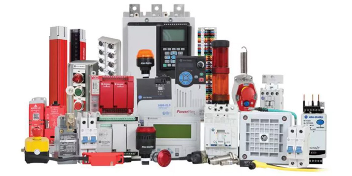 Rockwell Automation Sensoren, schakelaars, drukknoppen, relais, timers en voedingen